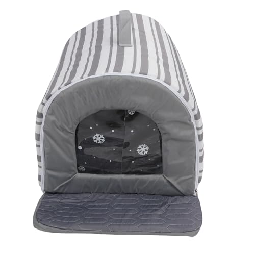 Pyhodi Hundekühlung Ice House, Haustierkühlheim Eckzahn Chill Pad Gestreift Oxford Stoff Arc Design mit 6 Eisbeutel für Katzen Hunde Komfortable Atmungsaktive Zuhause Pyhodi Hundekühlung Ice House, Haustierkühlheim Eckzahn Chill Pad Gestreift Oxford Stoff Arc Design mit 6 Eisbeutel für Katzen Hunde Komfortable Atmungsaktive Zuhause von Pyhodi