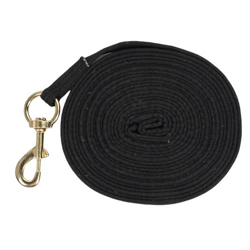 Pyhodi Performance -Bleiseil, 8,2 M Weich Bequemer Griff Reitsteuerlinie Langes Pferdeseil mit Schnellem Halfterbefestigung, Scheunen -Pferdestift für den Täglichen Gebrauch und Zeigen (Black) von Pyhodi