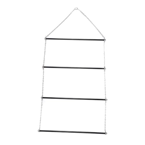 Pyhodi Satteldecke Rack, Eisen -Satteldecke Aufbewahrungshänger mit 4 Hängenden Stangen, Organisieren Decken in Scheunen, zu Hause, Leicht zu Falten und zu Lagern, für Britische und von Pyhodi