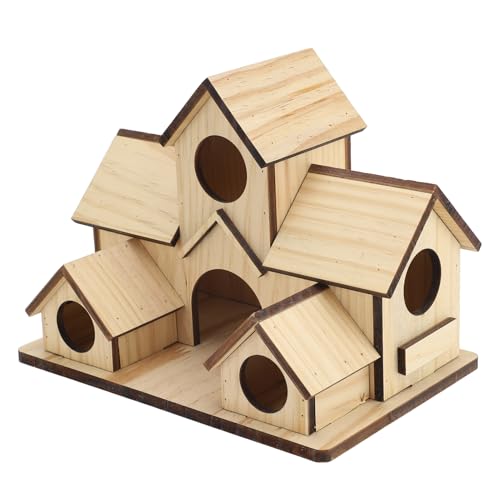 Pyhodi Unfertigter Holz Vogel -Vogelfutterhaus, Malen Sie Ihr Holzvogelhaus für Vogel- und Pelzige Tiernest, das Handgefertigte Vogelhaus für Garten, Haus- und Bürodekorationen Pyhodi Unfertigter Holz Vogel -Vogelfutterhaus, Malen Sie Ihr Holzvogelhaus für Vogel- und Pelzige Tiernest, das Handgefertigte Vogelhaus für Garten, Haus- und Bürodekorationen von Pyhodi