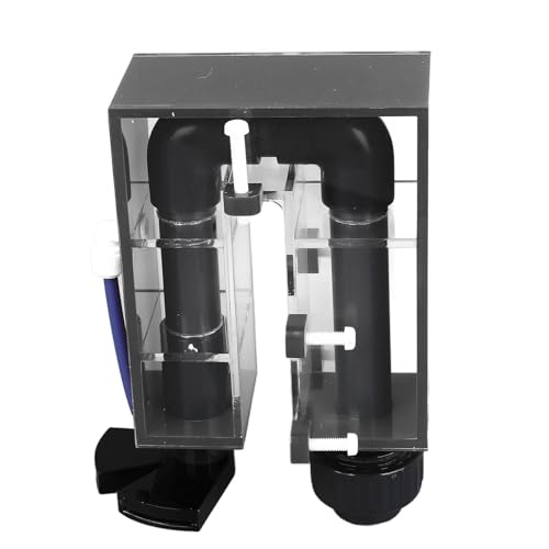 Pyhodi Wassertankkaste, Wandmontierte Acrylumkreislaufpumpen Rückgabekasten für Fischtankungen, Erhöhung des Fließenden und Sauerstoffleistungfilter -Aquariumfilterzubehörs Erhöhen (Rot) von Pyhodi
