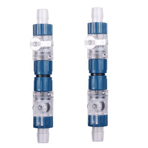 Pyugxab 2Stück 16 mm Aquarium-Filter, Wasserschlauch, Durchflusskontrolle, Doppelhahn, Schnellverschluss-Anschluss, Aquarium-Filter, Zubehör Ersetzen Pyugxab 2Stück 16 mm Aquarium-Filter, Wasserschlauch, Durchflusskontrolle, Doppelhahn, Schnellverschluss-Anschluss, Aquarium-Filter, Zubehör Ersetzen von Pyugxab