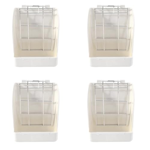Pyugxab 4X Kaninchen Gras Rahmen Heu Zubringer Krippe Zahnstange für Kaninchen Guinea Schweinchen Feste Flip-Up Halter Gras Korb Kleines Haustier von Pyugxab