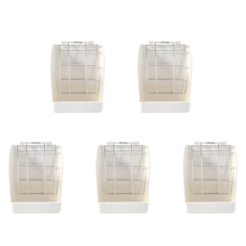 Pyugxab 5X Kaninchen Gras Rahmen Heu Zubringer Krippe Zahnstange für Kaninchen Guinea Schweinchen Feste Flip-Up Halter Gras Korb Kleines Haustier von Pyugxab