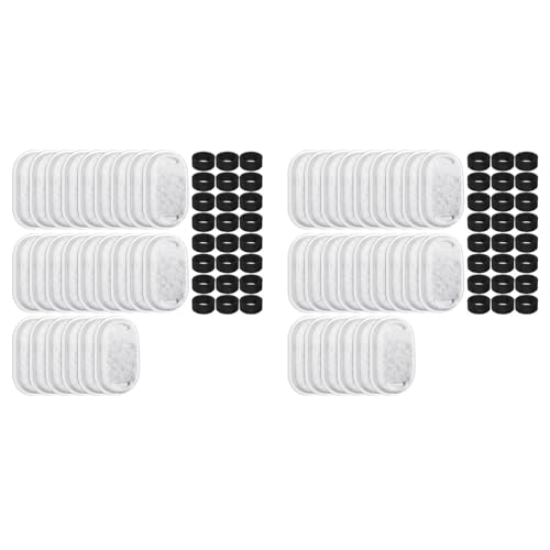 Pyugxab 96er-Pack Filter für Katzentrinkbrunnen, Ersatzfilter für Katzentrinkbrunnen für Haustiertrinkbrunnen mit Einstellbarem Wasserdurchfluss Pyugxab 96er-Pack Filter für Katzentrinkbrunnen, Ersatzfilter für Katzentrinkbrunnen für Haustiertrinkbrunnen mit Einstellbarem Wasserdurchfluss von Pyugxab