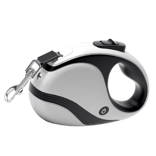 Ausziehbare Hundeleine mit USB-Taschenlampe, sicheres , ergonomisches Trainingsgeschirr für kleine und mittelgroße Hunde, 5 x 12 x 18 cm, Anwendungsbereich: von Pzuryhg