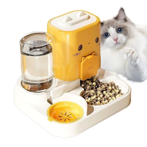 Automatischer Futterspender für Hunde, Trockenfutter für Katzen und Wasser – Haustierbedarf, Bewässerungsbehälter, Futterbehälter, große Kapazität, Leckerli-Spender, Futterstation für Kätzchen, Welpen Automatischer Futterspender für Hunde, Trockenfutter für Katzen und Wasser – Haustierbedarf, Bewässerungsbehälter, Futterbehälter, große Kapazität, Leckerli-Spender, Futterstation für Kätzchen, Welpen von Pzuryhg