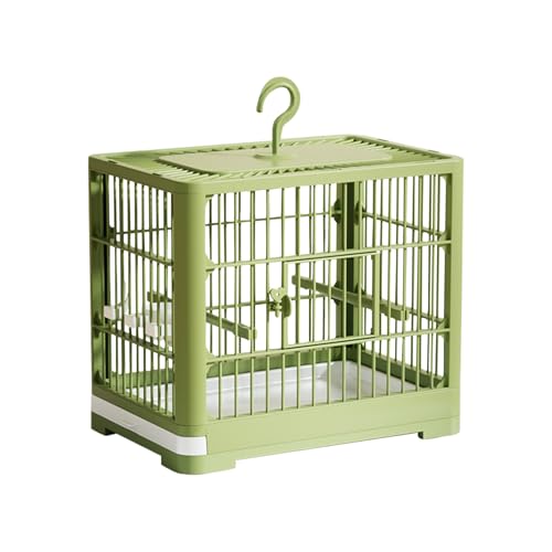 Bird Cage, Parakeet Nest Habitat with Easy-Clean Pull Out Tray, Folding and Breathable Bird Cage, for Lovebirds, Cockatiels, 11.81 x 9.06 x 10.24 inches von Pzuryhg
