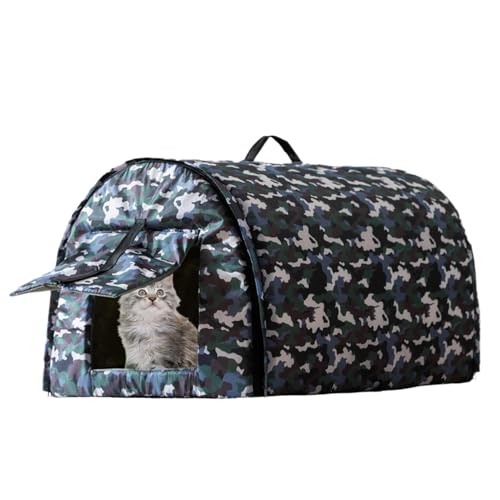 Cat House for Cold Weather Outdoors, Elevated Outdoor Cat House, Cat Shelter for Cats Outside, Heated Outdoor Cat House for Winter, Outdoor Cat House for Multiple Cats, Cat House with Enclosed Porch Cat House for Cold Weather Outdoors, Elevated Outdoor Cat House, Cat Shelter for Cats Outside, Heated Outdoor Cat House for Winter, Outdoor Cat House for Multiple Cats, Cat House with Enclosed Porch von Pzuryhg