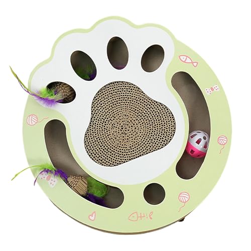 Cat Scratcher Board, Cardboard Replacement Post, Interactive Feather Ball Toy, Sturdy Multi-Functional Corrugated Paper Design, Indoor Kitten Sofa Floor Playtime Cat Scratcher Board, Cardboard Replacement Post, Interactive Feather Ball Toy, Sturdy Multi-Functional Corrugated Paper Design, Indoor Kitten Sofa Floor Playtime von Pzuryhg