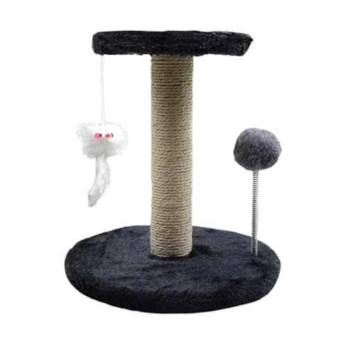 Cat Tree Tower, Large Multi Scratching Post, Interactive Pet Activity Tree with Feather, Spring Ball, Tilt Proof Design, Play Structure for Kittens and Large Cats, 10.24x10.24x11.02 inches Cat Tree Tower, Large Multi Scratching Post, Interactive Pet Activity Tree with Feather, Spring Ball, Tilt Proof Design, Play Structure for Kittens and Large Cats, 10.24x10.24x11.02 inches von Pzuryhg