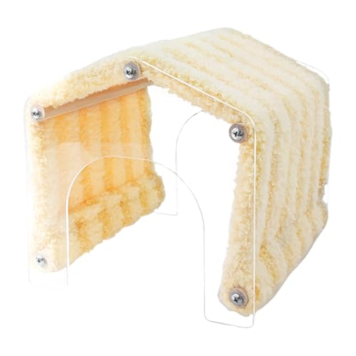Compact Animal Hide, Acrylic Door Detachable, Versatile Soft Plush Habitat, Cozy Resting & Sleeping Space, Gray, Ideal for Hedgehogs, Small Pets, Play & Resting Compact Animal Hide, Acrylic Door Detachable, Versatile Soft Plush Habitat, Cozy Resting & Sleeping Space, Gray, Ideal for Hedgehogs, Small Pets, Play & Resting von Pzuryhg