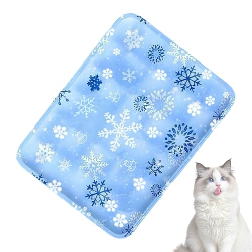 Cooling Mat for Dogs, Waterproof Comfortable Cat Water Mat, PVC Material, Reusable Soft Pet Cooling Pad for Puppy, Kitten Sleeping, Playing & Resting, 60x45cm, Easy to Clean Cooling Mat for Dogs, Waterproof Comfortable Cat Water Mat, PVC Material, Reusable Soft Pet Cooling Pad for Puppy, Kitten Sleeping, Playing & Resting, 60x45cm, Easy to Clean von Pzuryhg