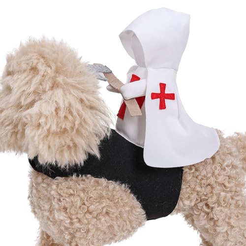Dog Knight Costume, Funny Crusader Style Pet Outfit for Halloween, Cosplay Apparel for Small Medium Large Dogs, Comfortable Dog Clothing for Parties and Photo Shoots, Pet-Friendly Fabric Dog Knight Costume, Funny Crusader Style Pet Outfit for Halloween, Cosplay Apparel for Small Medium Large Dogs, Comfortable Dog Clothing for Parties and Photo Shoots, Pet-Friendly Fabric von Pzuryhg