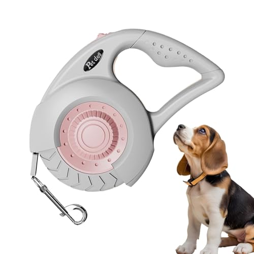 Einziehbarer Hund für mittelgroße Hunde, robuste Teleskop-Nylon-Leine, abschließbarer Haustiergurt mit weich gepolstertem Griff, perfekt für Spaziergänge von mittleren bis großen Rassen, einfach und Einziehbarer Hund für mittelgroße Hunde, robuste Teleskop-Nylon-Leine, abschließbarer Haustiergurt mit weich gepolstertem Griff, perfekt für Spaziergänge von mittleren bis großen Rassen, einfach und von Pzuryhg