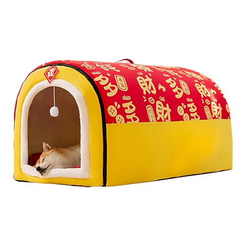 Gemütliches Haustierbett Haus, Hundehütte Bett, Winter Haustierhaus, Katzennest Höhle, Hund & Katze Zwinger, Abnehmbares Kissen Haustierbett, Faltbares Haustierhaus, Hundehütte Höhle, Vielseitiges Gemütliches Haustierbett Haus, Hundehütte Bett, Winter Haustierhaus, Katzennest Höhle, Hund & Katze Zwinger, Abnehmbares Kissen Haustierbett, Faltbares Haustierhaus, Hundehütte Höhle, Vielseitiges von Pzuryhg