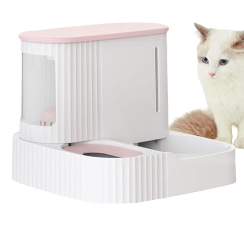 Gravity Food Water Bowl Set, Cat Automatic 2 In 1 Food Waterer Bowl, Refillable Pet Food and Water Dispenser, Auto Feeder Cat Bowl, Suitable for Pets Feeding Accessories Gravity Food Water Bowl Set, Cat Automatic 2 In 1 Food Waterer Bowl, Refillable Pet Food and Water Dispenser, Auto Feeder Cat Bowl, Suitable for Pets Feeding Accessories von Pzuryhg