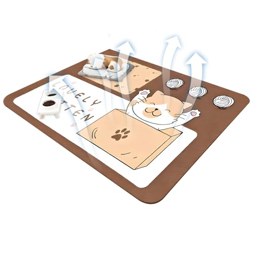 Haustiermatten, wasserdicht, rutschfest, saugfähig, perfekt für Welpentraining, Töpfchen, Futter- und Wassernapf, Haustierpflege und Bodenschutz, leicht zu reinigen, 50 x 80 cm Haustiermatten, wasserdicht, rutschfest, saugfähig, perfekt für Welpentraining, Töpfchen, Futter- und Wassernapf, Haustierpflege und Bodenschutz, leicht zu reinigen, 50 x 80 cm von Pzuryhg