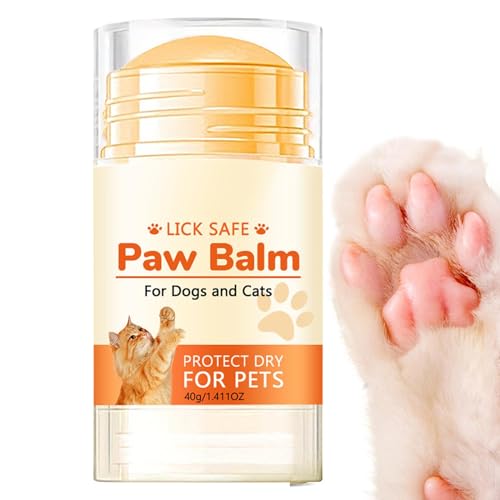 Hunde-Fußbalsam – Natürliche Lecksichere Pfotenbutter für Hunde, Katzen, Hunde, Pfotenbalsam, Welpen-Pfotenbalsam, 40 g für rissige, trockene und beschädigte Pfoten, Nase und Ellbogen Hunde-Fußbalsam – Natürliche Lecksichere Pfotenbutter für Hunde, Katzen, Hunde, Pfotenbalsam, Welpen-Pfotenbalsam, 40 g für rissige, trockene und beschädigte Pfoten, Nase und Ellbogen von Pzuryhg