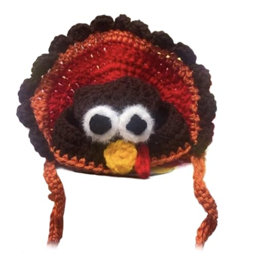 Hunde-Kopfbedeckung, niedliches Hunde-Thanksgiving-Ausrüstung, Thanksgiving-Welpenkostüm, Urlaubs-Hundezubehör, gestrickter Hut, Erntedank-Hundekleidung für kleine Rassen Hunde-Kopfbedeckung, niedliches Hunde-Thanksgiving-Ausrüstung, Thanksgiving-Welpenkostüm, Urlaubs-Hundezubehör, gestrickter Hut, Erntedank-Hundekleidung für kleine Rassen von Pzuryhg