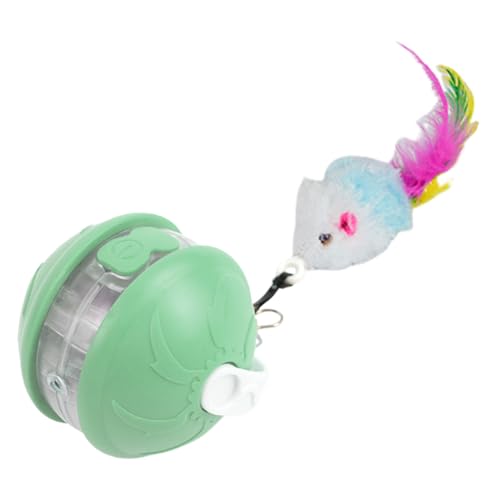 Interaktiver Katzenball, intelligentes Kätzchenspielzeug, automatische ABS-Bälle, sicheres Haustierunterhaltungszubehör, Übungszubehör für Rasen, Park, Hinterhof, Zuhause, Wohnzimmer, spannender von Pzuryhg
