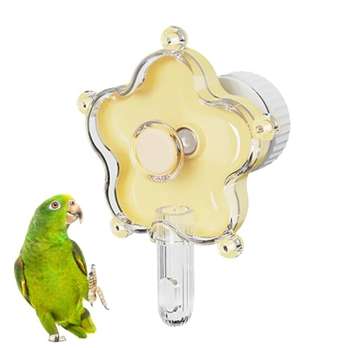 Interaktiver Vogelfutterleiter - Hängende Käfigspielzeug für Futterinstinkte | Plastikspinner mit Grip Design für Shotets Cockatiels Conures Verhaltenstraining von Pzuryhg