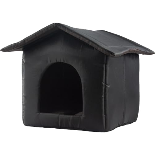 Katzenhaus im Freien – Isolierte Hundehütten | Rutschfestes Freigehege Haustierzubehör für mehrere Katzen Balkon Winter Ferals Terrasse Haushalt Wohnung Camping von Pzuryhg