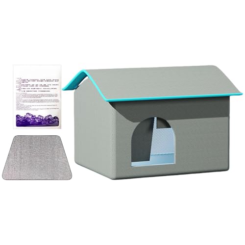 Katzenklimaanlage Haus, Haustier Kühlhaus, Hund Kühlhaus, Wasserdicht Katzenhaus Leicht Zu Reinigen Haustierhaus, Katzenhaus Eispack, Hundehaus mit Eispack, Katzenhaus für Heißes Wetter Katzenklimaanlage Haus, Haustier Kühlhaus, Hund Kühlhaus, Wasserdicht Katzenhaus Leicht Zu Reinigen Haustierhaus, Katzenhaus Eispack, Hundehaus mit Eispack, Katzenhaus für Heißes Wetter von Pzuryhg