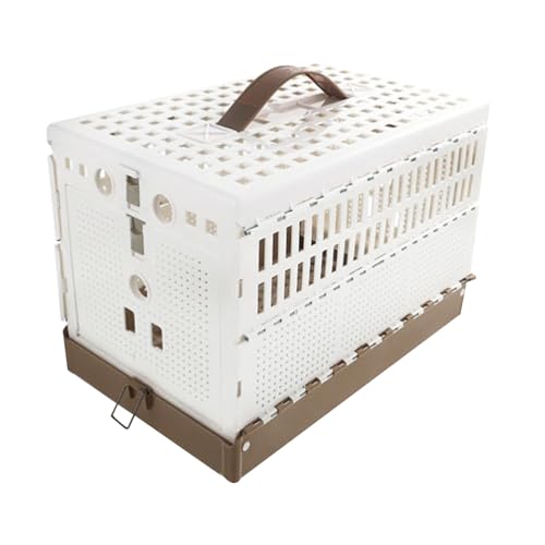 Klappkäfig - Kompaktträger für das vielseitige Handling | Atmungsaktives Rahmen mit Faltbarer Funktionsfunktion, offenbares Oberteil, perfekt für Haus, Garten, Übung, saisonale Verwendung, 32x20x22cm von Pzuryhg