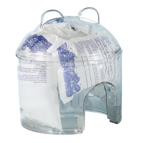 Kühlendes Eisnest für Haustiere, ausgehöhltes Schlafhaus, atmungsaktives Sommerbett für Kleintiere, hitzebeständiger Unterschlupf für Igel, Hamster, Chinchillas und andere kleine Haustiere, 13,7 x 15 von Pzuryhg