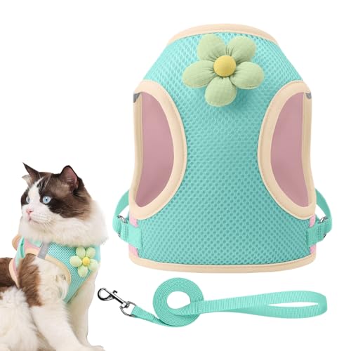 Pet Harness, Reflective Cat Harness, Polyester Breathable Cartoon Puppy Straps for Travel, Training, Daily Use, Ideal for Beach, Camping, Park, and Outdoor Nighttime Walking, 1-2cm difference in size. Pet Harness, Reflective Cat Harness, Polyester Breathable Cartoon Puppy Straps for Travel, Training, Daily Use, Ideal for Beach, Camping, Park, and Outdoor Nighttime Walking, 1-2cm difference in size. von Pzuryhg