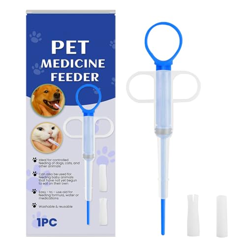 Pillenspender für Katzen, Haustier-Piller für kleine Katzen Hunde, auslaufsicherer Futterspender, genaue Pillendosierung, mit weicher Silikonspitze für Tiere, Tablettenpaste, flüssiges Essen, 6 x 15 Pillenspender für Katzen, Haustier-Piller für kleine Katzen Hunde, auslaufsicherer Futterspender, genaue Pillendosierung, mit weicher Silikonspitze für Tiere, Tablettenpaste, flüssiges Essen, 6 x 15 von Pzuryhg