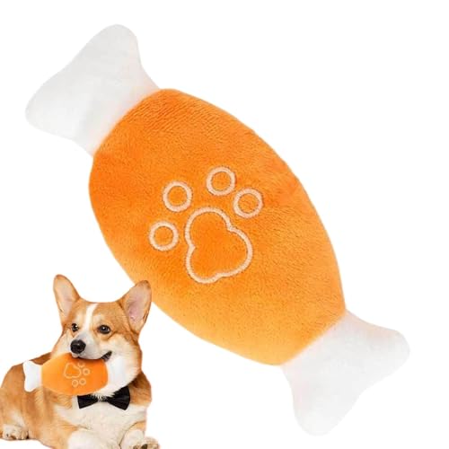 Plüsch für Hunde, Hühnerbein Cartoon Hund Plüsch, PP Baumwolle Welpe Zahnen Spielzeug, Reißfestes Kauzubehör, Interaktiv für Tierliebhaber und Freunde, 18 x 8 x 4,5 cm Plüsch für Hunde, Hühnerbein Cartoon Hund Plüsch, PP Baumwolle Welpe Zahnen Spielzeug, Reißfestes Kauzubehör, Interaktiv für Tierliebhaber und Freunde, 18 x 8 x 4,5 cm von Pzuryhg