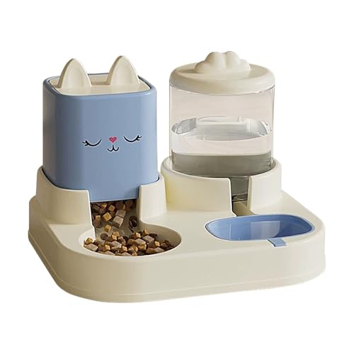 Pzuryhg Automatic Pet Feeder, Portable Cat Food Dispenser Automatic, Hygienic Automatic Cat Feeder Dry Food, Pet Feeding Station, 2200 ML Feeder Capacity, 1800 ML Capacity for Cat Pzuryhg Automatic Pet Feeder, Portable Cat Food Dispenser Automatic, Hygienic Automatic Cat Feeder Dry Food, Pet Feeding Station, 2200 ML Feeder Capacity, 1800 ML Capacity for Cat von Pzuryhg