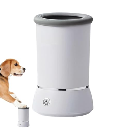 Pzuryhg Automatische Hundepfotenwaschmaschine, automatische Reinigung von Haustierpfoten, USB-Waschmaschine, bequeme Haustier-Fußreiniger-Maschine, Hundepfotenwascher für American Foxhound, Alaskan von Pzuryhg