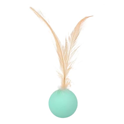 Pzuryhg Cat Ball Toy, Self-Entertainment Interactive Toy, Rubber Material, Sensory Stimulation Ball, Feather Attachment, Durable & Lightweight Design, Indoor Outdoor Play, 3in, 1 Piece Pzuryhg Cat Ball Toy, Self-Entertainment Interactive Toy, Rubber Material, Sensory Stimulation Ball, Feather Attachment, Durable & Lightweight Design, Indoor Outdoor Play, 3in, 1 Piece von Pzuryhg