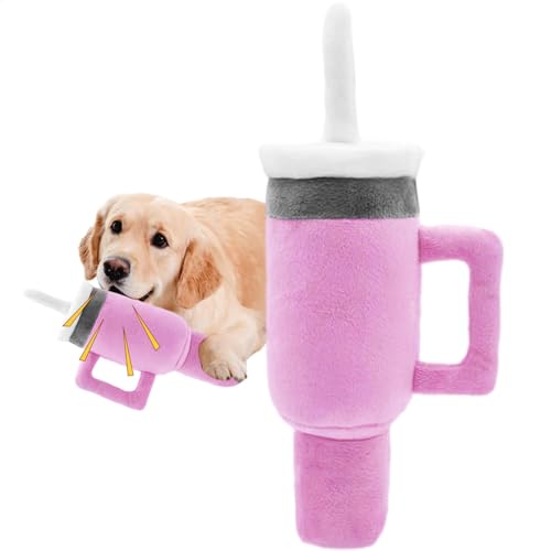 Pzuryhg Cup Hundespielzeug, Interaktives Hundespielzeug, Langlebiges Plüsch-Design, Welpen-Zahnen und Mundpflege, Weiches Quietschendes Stressabbau-Spielzeug, Zahnreinigungshilfe, 1 Stück Pzuryhg Cup Hundespielzeug, Interaktives Hundespielzeug, Langlebiges Plüsch-Design, Welpen-Zahnen und Mundpflege, Weiches Quietschendes Stressabbau-Spielzeug, Zahnreinigungshilfe, 1 Stück von Pzuryhg