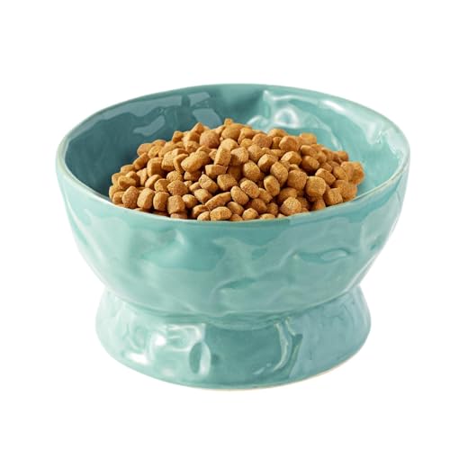 Pzuryhg Erhöhter Futternapf für Katzen – Keramik-Futter- und Wassernäpfe für Katzen, Hunde, Haustiere von Pzuryhg
