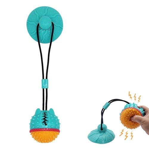 Pzuryhg Futterspender für Hunde, Saugnapf, Leckerli-Ballspender – Anti-Biss-Leckerli-Spielzeug für Tauziehen, Zahnreinigung, Kauen Pzuryhg Futterspender für Hunde, Saugnapf, Leckerli-Ballspender – Anti-Biss-Leckerli-Spielzeug für Tauziehen, Zahnreinigung, Kauen von Pzuryhg