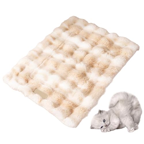 Pzuryhg Hundematte – Warmes, waschbares kleines Hundebett zum Schlafen im Winter, weiches Haustierkissen mit rutschfester Unterseite und tragbarer, leichter Aufbau für Couch, Unterschlupf und von Pzuryhg