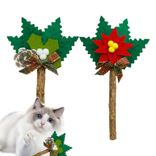Pzuryhg Interactive Cat Chewing Toys: Christmas Catnip Chew Stick Set | Includes 2 Cute Natural Silvervine Kicking Toys for Indoor Cats | Engaging and Fun Holiday Treats for Playful Felines Pzuryhg Interactive Cat Chewing Toys: Christmas Catnip Chew Stick Set | Includes 2 Cute Natural Silvervine Kicking Toys for Indoor Cats | Engaging and Fun Holiday Treats for Playful Felines von Pzuryhg