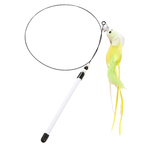 Pzuryhg Interactive Cat Teaser Toy, Feather Dangler with Bells, Fun Teasing Stick with Bell Sound, Exercise and Play, Engaging Indoor Pet Toy, Ideal for Cats of All Ages, 31.5x0.59x0.59in Pzuryhg Interactive Cat Teaser Toy, Feather Dangler with Bells, Fun Teasing Stick with Bell Sound, Exercise and Play, Engaging Indoor Pet Toy, Ideal for Cats of All Ages, 31.5x0.59x0.59in von Pzuryhg