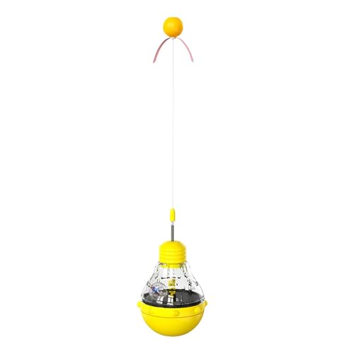Pzuryhg Katzen-Leckerli-Spender Ball Spielzeug | Katzen-Leckerli-Puzzle-Futterspender Spielzeug mit Teaser Zauberstab und LED-Licht – Interaktives Spielzeug für Katzen – Katzenfutter-Ballspender Pzuryhg Katzen-Leckerli-Spender Ball Spielzeug | Katzen-Leckerli-Puzzle-Futterspender Spielzeug mit Teaser Zauberstab und LED-Licht – Interaktives Spielzeug für Katzen – Katzenfutter-Ballspender von Pzuryhg