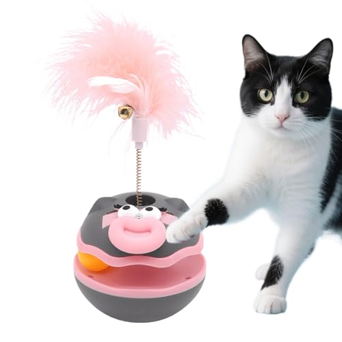 Pzuryhg Katzenangel - Cartoonball Interaktives Katzenspielzeug,Aktivitätsspielzeug Zur Bewegung Und Intelligenzförderung, Trainingszubehör Für Alle Katzenrassen von Pzuryhg