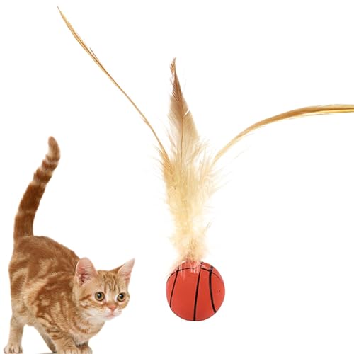 Pzuryhg Katzenfederball, interaktiver Bounce Ball, ansprechendes Kau- und Jagdspielzeug für gesunde Bewegung, Haustierspielbereicherung, Stärkung der Bindung zwischen Haustieren und Besitzern Pzuryhg Katzenfederball, interaktiver Bounce Ball, ansprechendes Kau- und Jagdspielzeug für gesunde Bewegung, Haustierspielbereicherung, Stärkung der Bindung zwischen Haustieren und Besitzern von Pzuryhg