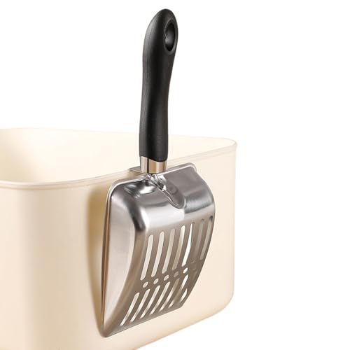 Pzuryhg Katzenstreuschaufel, Edelstahl, Kätzchen-Kot-Heber, robustes Reinigungswerkzeug, ergonomischer langer Griff, Siebwerkzeug, Haustierzubehör für den Innenbereich, Zuhause, hält Hygiene Pzuryhg Katzenstreuschaufel, Edelstahl, Kätzchen-Kot-Heber, robustes Reinigungswerkzeug, ergonomischer langer Griff, Siebwerkzeug, Haustierzubehör für den Innenbereich, Zuhause, hält Hygiene von Pzuryhg