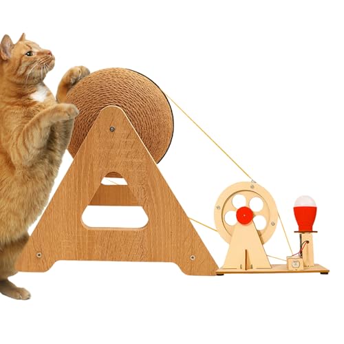 Pzuryhg Kratzball für Katzen, Sisalball, interaktives Kätzchenspielzeug, handgekröpft, integriertes LED-Licht für Spieltraining, Langeweile, Wohnzimmer, Fenster, Haus, Wohnung, Terrasse, Outdoor Pzuryhg Kratzball für Katzen, Sisalball, interaktives Kätzchenspielzeug, handgekröpft, integriertes LED-Licht für Spieltraining, Langeweile, Wohnzimmer, Fenster, Haus, Wohnung, Terrasse, Outdoor von Pzuryhg
