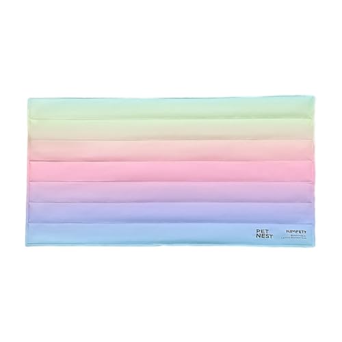 Schlafzimmer Haustier Kühlmatte, Faltbare Gelmatte für Haustiere, Regenbogen-Kühlkissen für Hunde, Gel-Kühlkissen, Kühlmatte für Hunde, Katzen, Menschen, Erwachsene, Kissen, Sofas, Haustiere, Schlafzimmer Haustier Kühlmatte, Faltbare Gelmatte für Haustiere, Regenbogen-Kühlkissen für Hunde, Gel-Kühlkissen, Kühlmatte für Hunde, Katzen, Menschen, Erwachsene, Kissen, Sofas, Haustiere, von Pzuryhg