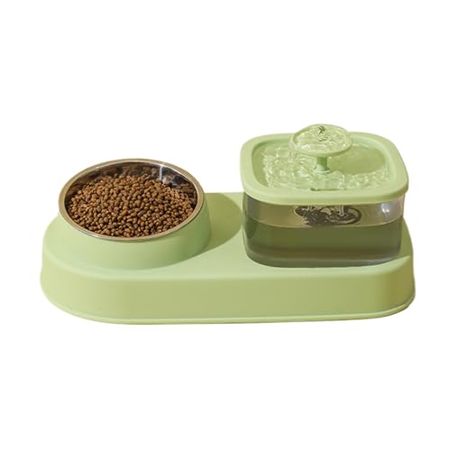 Versatile Cat Feeder, Spill-Proof Water Dispenser Bowl, Dry and Wet Separation Design, Large Capacity for Multi-Pet Households, Indoors & Outdoors Use von Pzuryhg