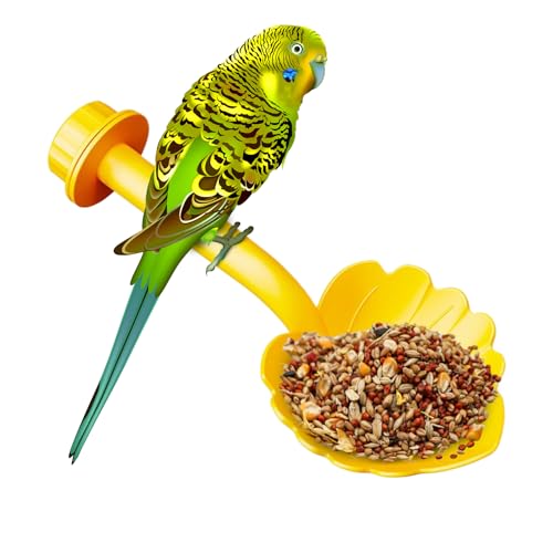 Vogelstangen für Käfig - Barch Feeder Bird Accessoires für Komfort | Stehen Sie mit interaktiven Spielzeugen, Pfotenschleifenoberfläche, Klettern und von Merkmal von Pzuryhg